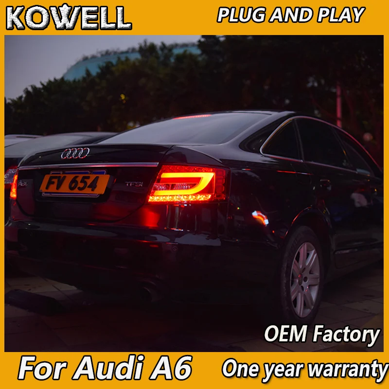 

KOWELL Car Styling Tail Lamp for Audi A6 2005-2008 taillights Tail Lights LED Rear Lamp LED DRL+Brake+Park+Signal Stop Lamp