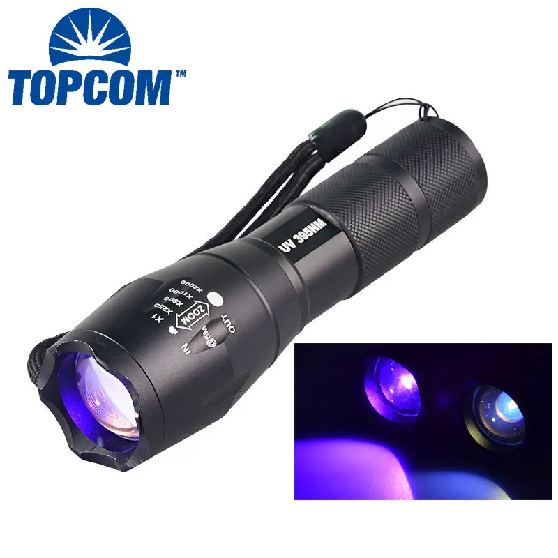 [ ] военный тактический УФ ультрафиолетовый фонарик G700 E17 УФ светодиодный 365NM UV 395NM Nichia