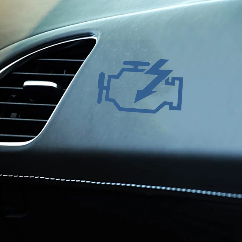 13 см X 8 автомобильный Стайлинг проверка двигателя свет целлюлозная наклейка