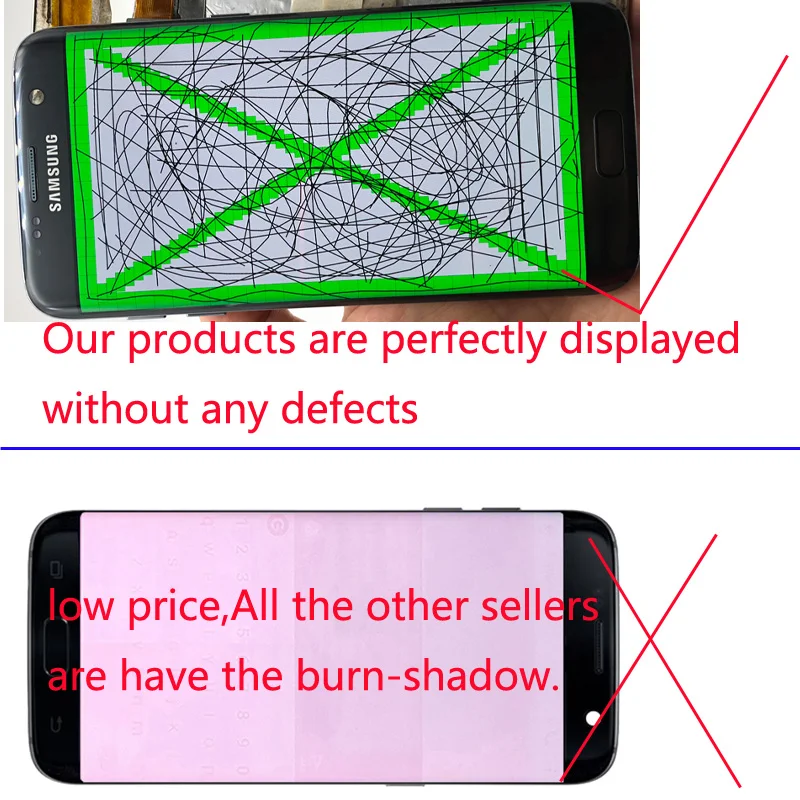 Оригинальный размер без тени Новый OEM Super AMOLED ЖК-дисплей экран для Samsung S8 + Plus G955 G9550