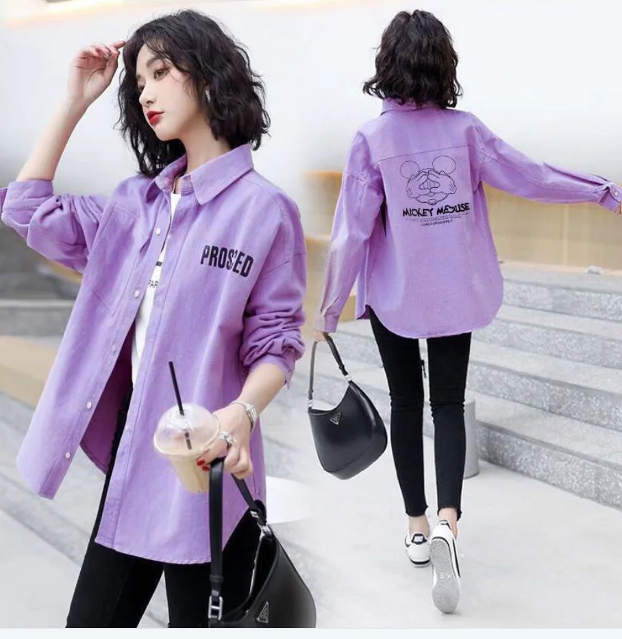 

Casual shirt women 2021 spring summer new Korean style trendy loose student long-sleeved wild tops thin shirt jacket