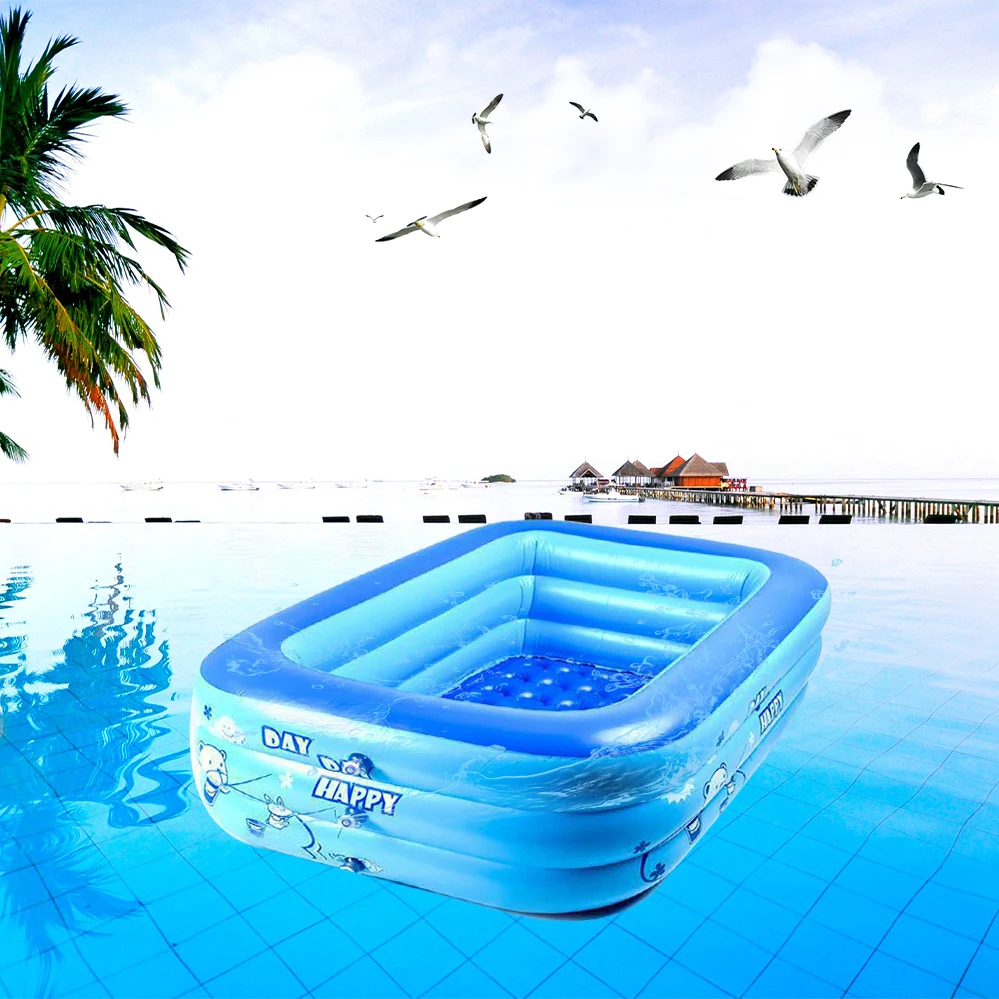 

Bathing Tub Baby Kid Inflatable Pool Children Square Swimming Pool Home Outdoor Large Swimming Pool Inflatable Accessories