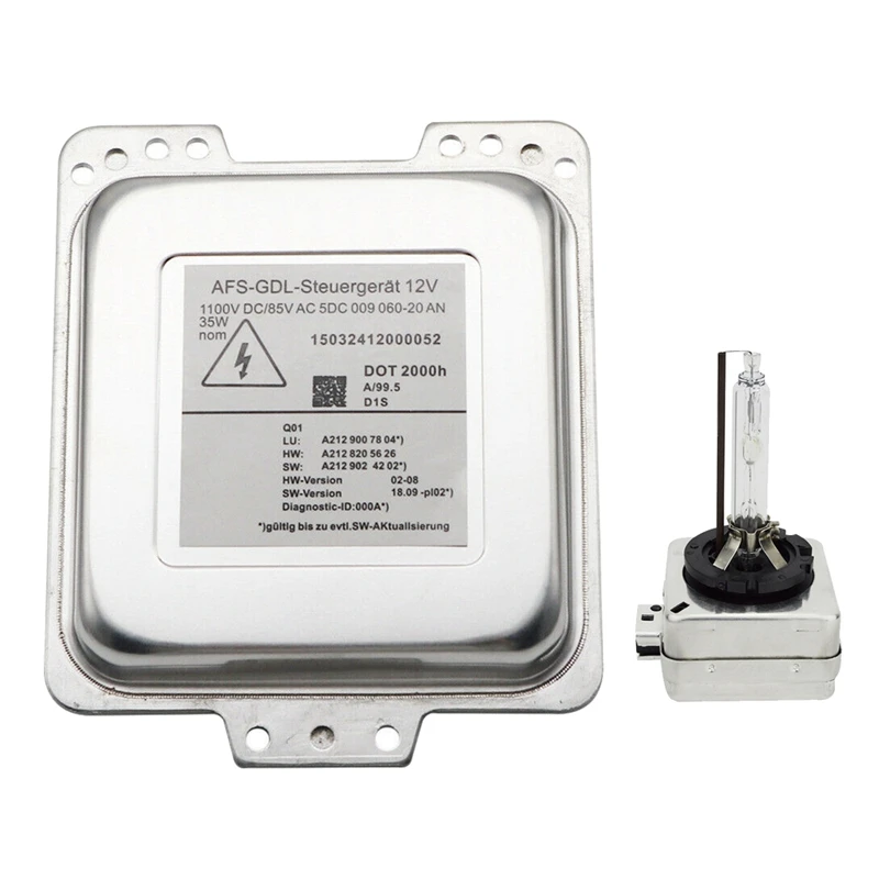 

5DC009060-20 for AFS-GDL Mercedes-Benz E Class W212 New HID Xenon Headlight Ballast Control Module Unti & Bulb 4300K D1S