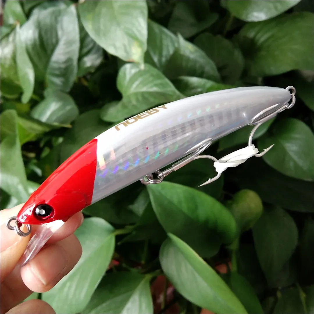 

Noeby 2pcs Sinking Minnow Wobbler 90mm 29g Long Casting Artificial Hard Bait Swimbait for Sea Bass Trout Fishing Lure