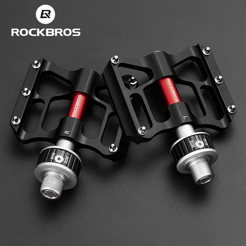 

Велосипедные педали ROCKBROS, быстросъемные, с защитой от дождя, подшипник из хрома и молибдена, Нескользящие, для горных велосипедов, CNC, аксесс...