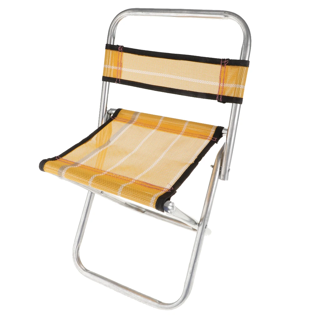 

Portable Folding Chair Outdoor Fishing Camping Travel Picnic Stool Seat with a Backrest