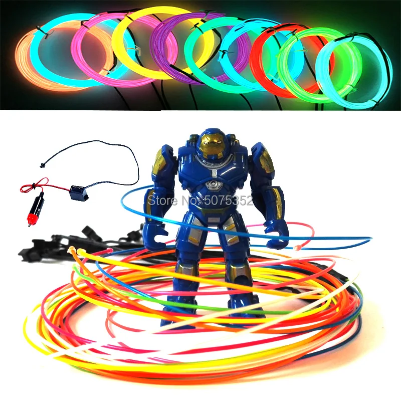 Waterproof LED Light Strip Neon LED Lamp Car Decor EL Cable Rope Flexible Material 12V Controller With Cigarette Lighter
Waterproof LED Light Strip Neon LED Lamp Car Decor EL Cable Rope Flexible Material 12V Controller With Cigarette Lighter