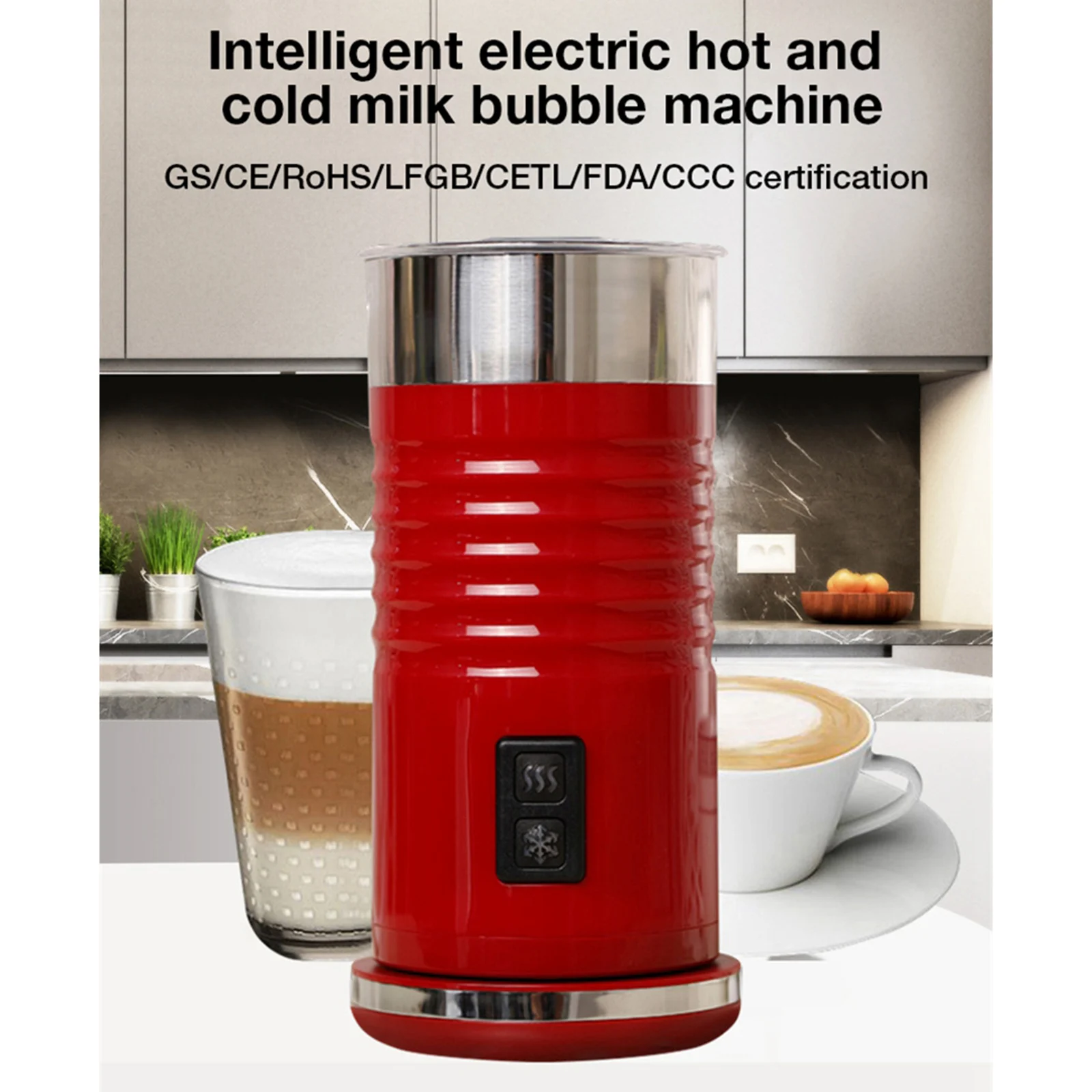 

Milk Frother Electric Steamer Automatic Soft Foam Maker Cold Hot Milk Warmer Heater Silent For Cappuccino Espresso Latte Coffee