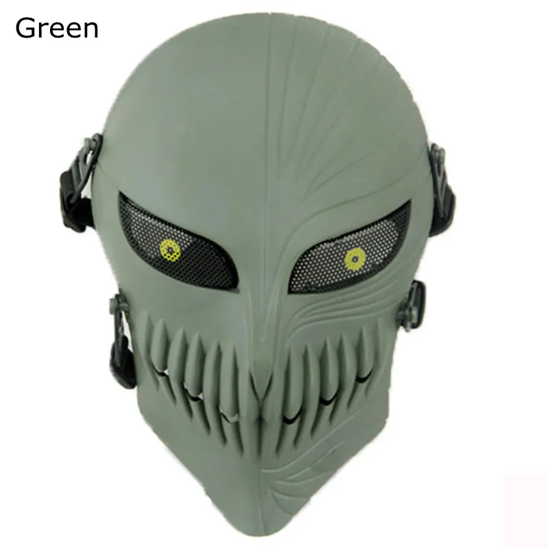 Green Смерти Ичиго Куросаки из Блич маска Хэллоуин маскарад череп Косплей костюмы CS военная игра тактический реквизит - Цвет: Green