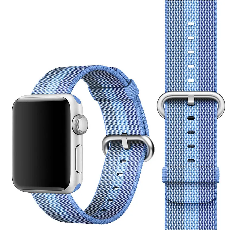 Модный ремешок для Apple Watch Band 5 4 3 44 мм 40 iWatch 42 38 плетеный нейлоновый браслет|Ремешки