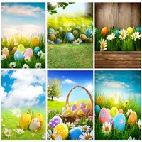 shuozhike easter eggs photography backdrops for photo studio props spring flowers meadow child baby photo backdrops 1911 cxzm 10