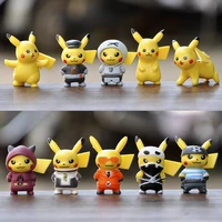 10pcssets cartoon movie pokemon action figure mini toys dolls 4cm pikachu action figure model children gifts birthday gifts