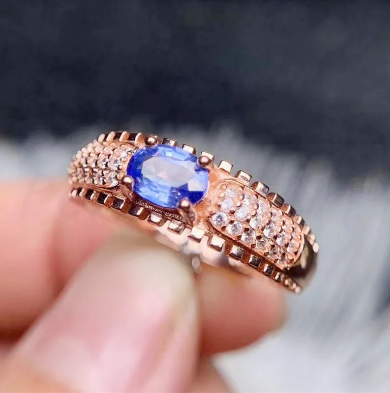Природный аутентичный сапфир или рубин изумруд кольцо 0.6ct драгоценный камень
