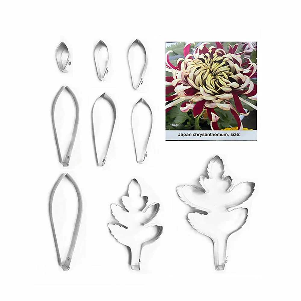 Япония Хризантема помадка сахар ножи для цветов выпечки Торт украшения