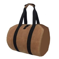 firewood storage bag canvas outdoor camping wood log carrier match bag package outdoor storage bag