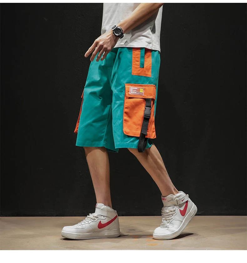 Шорты мужские с эластичным поясом уличная одежда карго повседневные модные
