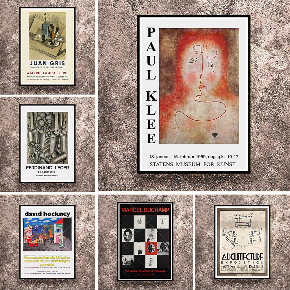 

Reprint of a 1959 Vintage exhibition Poster for works by Paul Klee