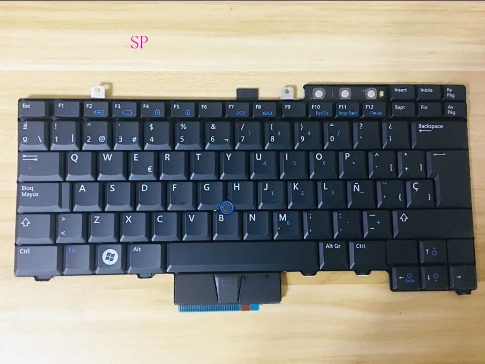 Коричневый Новая клавиатура для Dell Latitude E5300 E5400 E5500 E5410 E6400 E6410 E6500 E6510 Великобритания/латинская/Шведский/Испанский/Италия/шведский Раскладка - Цвет: Коричневый