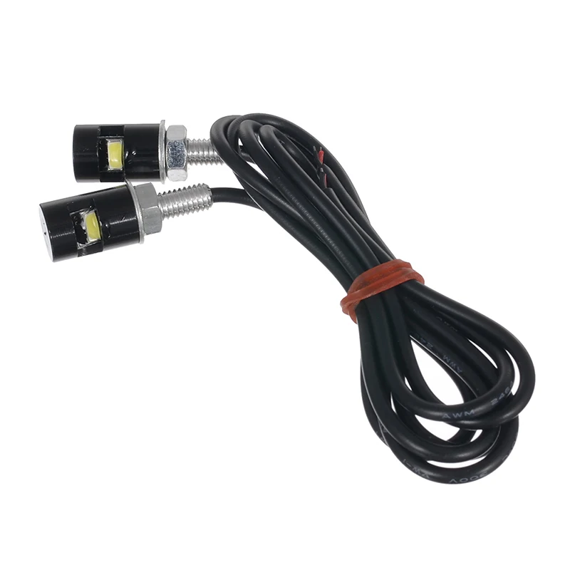 

2Pcs Motorcycle LED License Plate Light Bulb Motocross SMD LED 12V Front Lamp DRL Running Light Turn signal