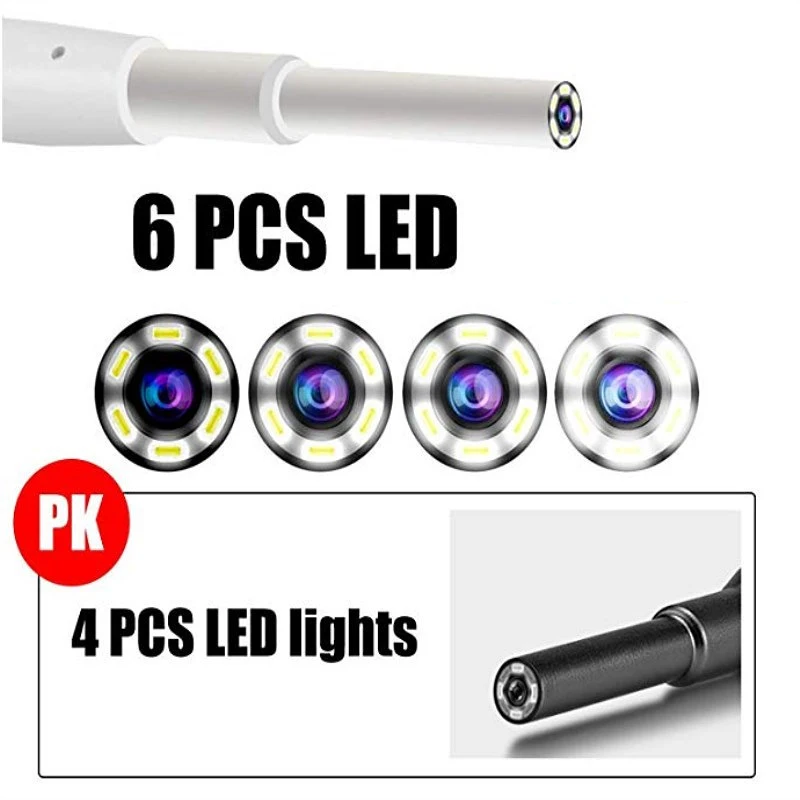 Медицинская эндоскопическая камера 3 9 мм Мини водонепроницаемый USB эндоскоп