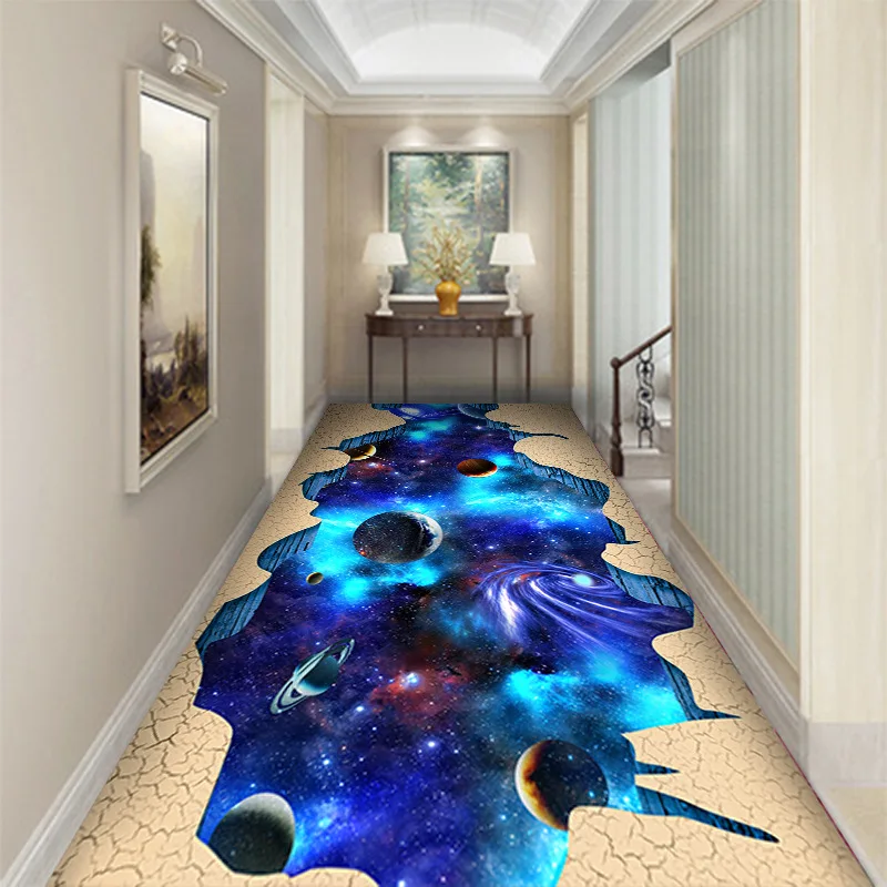 

3D visual pattern carpet is suitable for living room, bedroom, tea table, sofa, kitchen, corridor, corridor and floor decoration