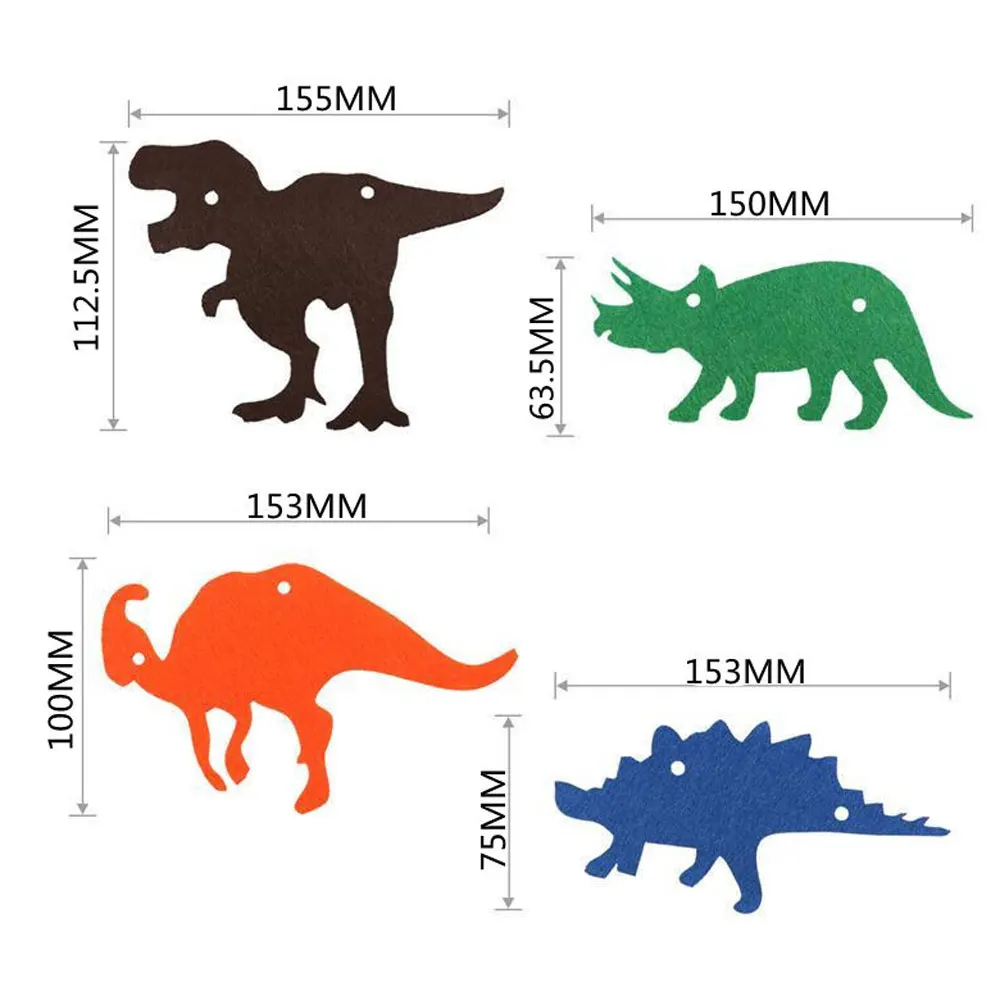 Красочные динозавры баннеры животных для детского душа украшения с днем