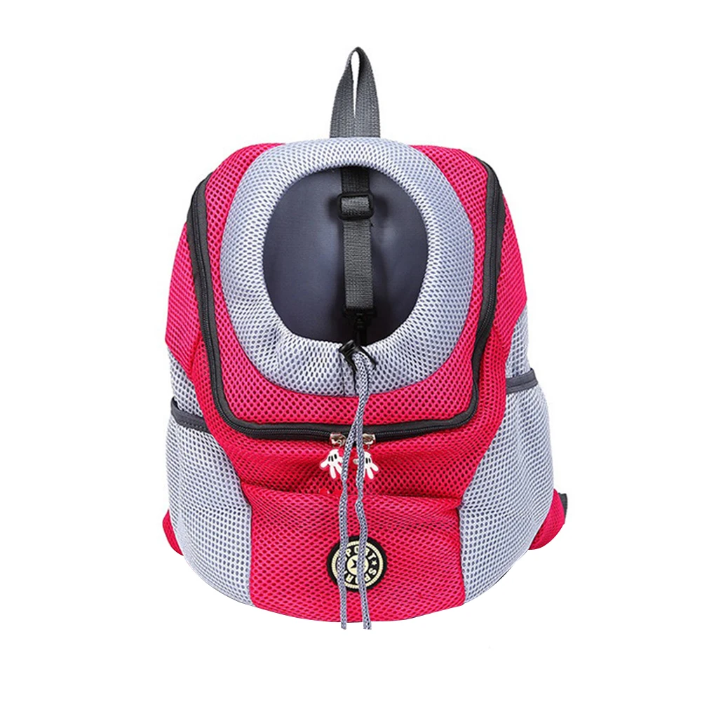 

Переносная Сетчатая Сумка для перевозки кошек, двойные лямки на молнии, боковые карманы, регулируемый шнурок с пряжкой, для собак