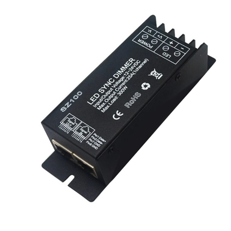 300W 25A DIY Led Controller Dimmer DC12V 24V RF Wireless Remote to Control Single Color Strip Light SMD 3528 5050 5630 | Электроника