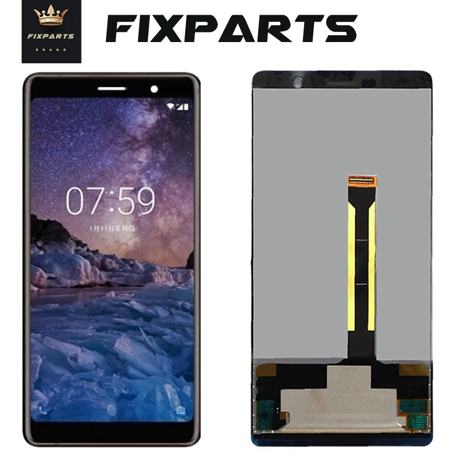 

Оригинальный протестированный хорошо для Nokia 7 PLUS ЖК-дисплей E7 Plus ЖК-экран сенсорный дигитайзер сборка с инструментами