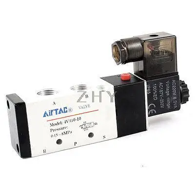 AC220V 6VA 3/8 &quotна входе 2 Позиция 5 трехходовых электромагнитных клапана 4V310 10|Клапан|