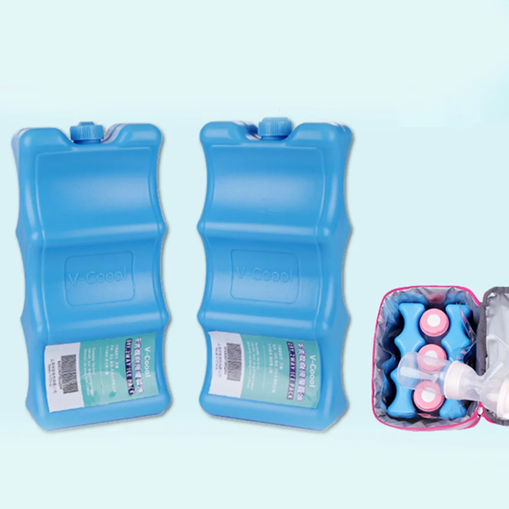 Reusable Freezer Breast Milk Ice Block Brick Travel Picnic Lunch Cooler Pack
