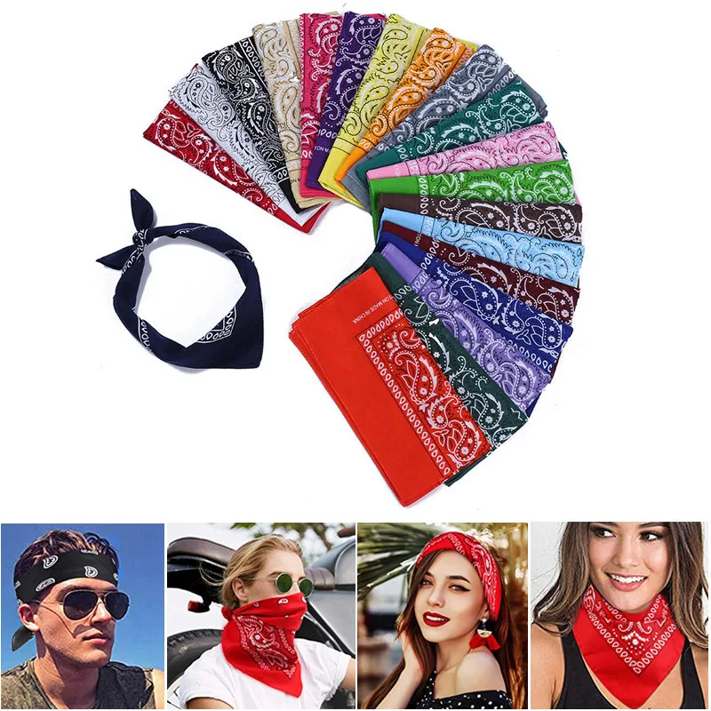 Шарф платок бандана для езды на велосипеде из хлопка головной убор маска лица