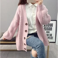 fall 2021 autumn women new hot selling crop top sweater cardigan women korean fashion netred casual knitted ladies tops bay199