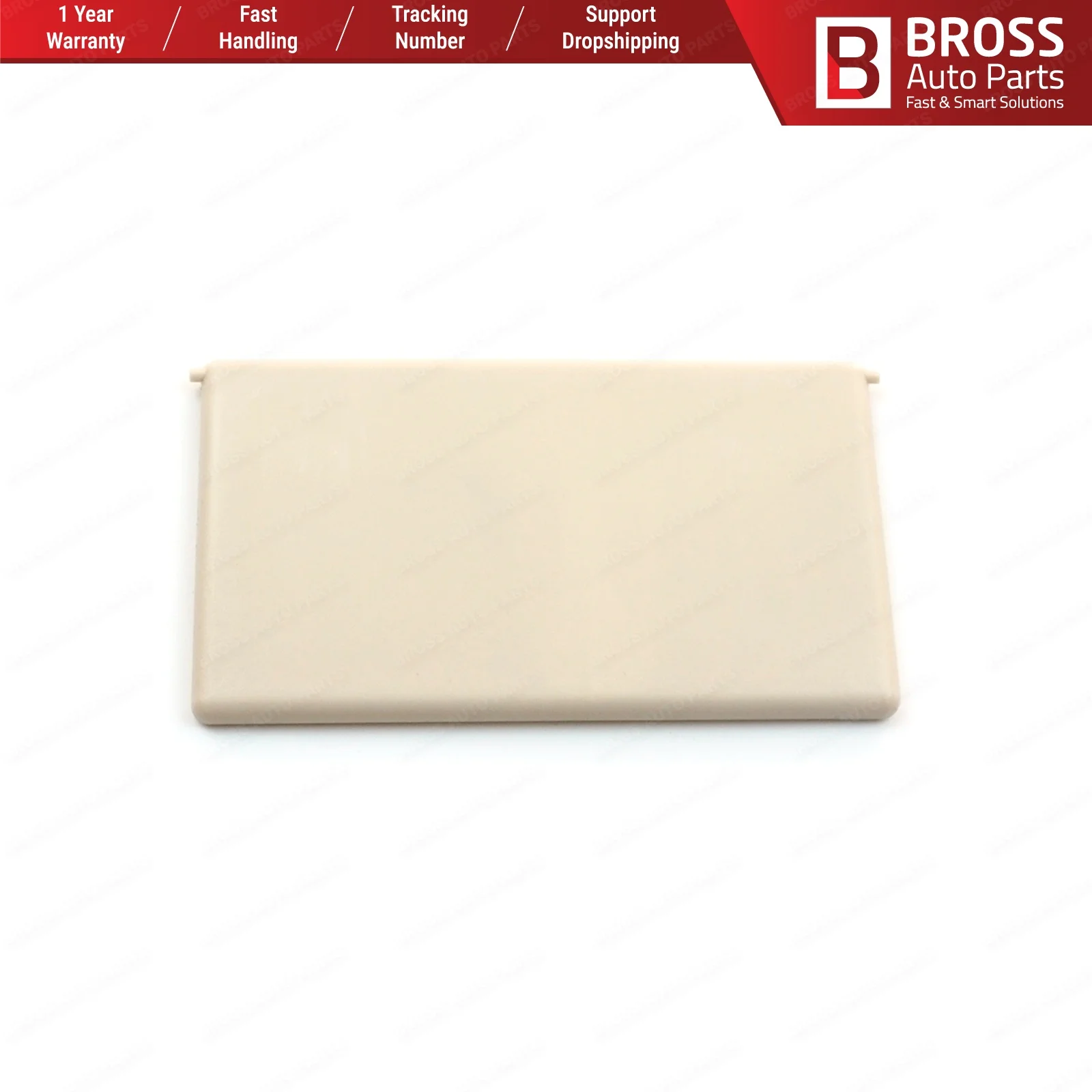 Солнцезащитный козырек Bross BDP980 косметическое зеркало для макияжа бежевый цвет