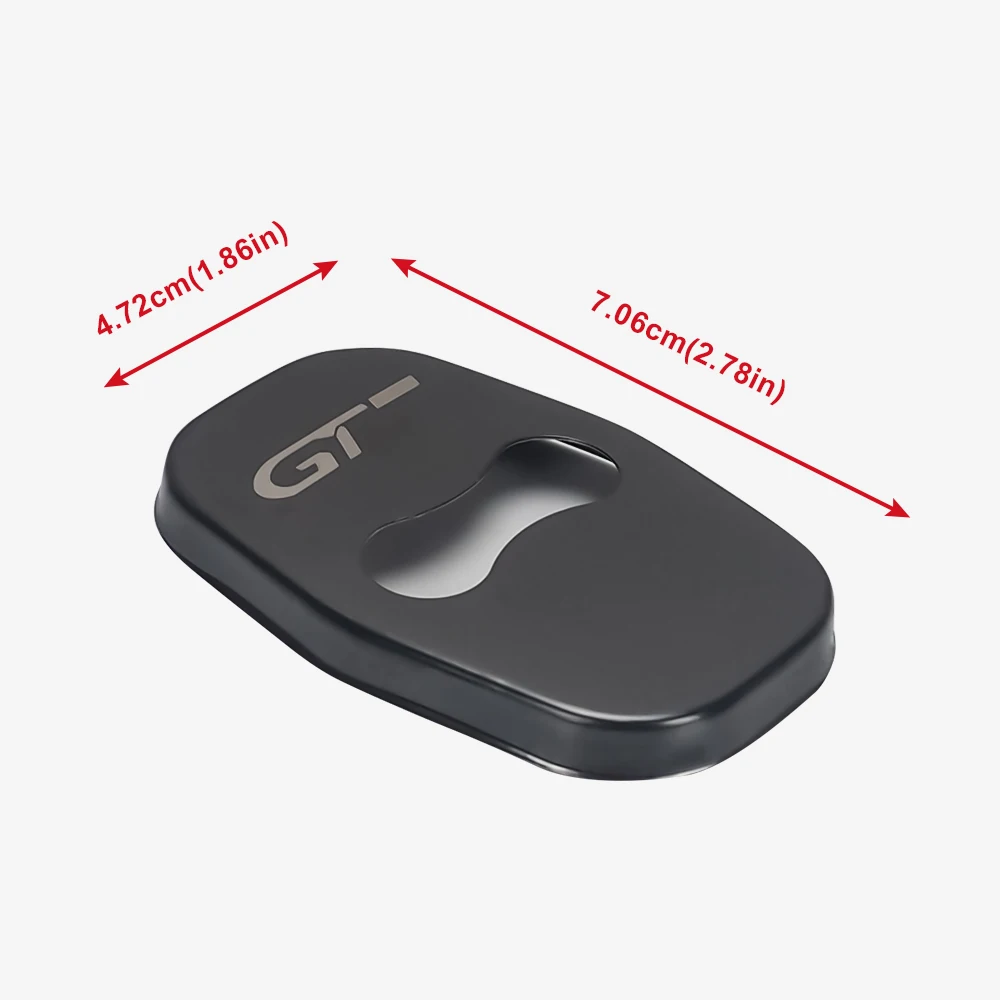 4 шт./лот черная Автомобильная Пряжка дверного замка чехол для Peugeot 206 207 307 5008 4008 3008