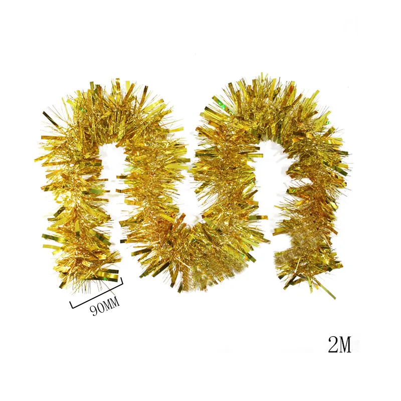 2 м Рождественская елка Праздничная мишура розового цвета зеленый цвет