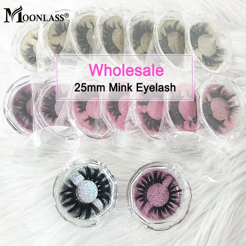 

Wholesale 8D Natural Mink Lashes 25 MM Mink Eyelashes Box Package Fluffy 3D False Eyelashes Supplies Colored Lashes Makeup Set