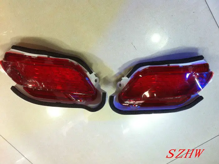 july king new hot led brake red rear bumper fog lamp case for toyota vios 2008 2012 car brake lights night driving lights free global shipping