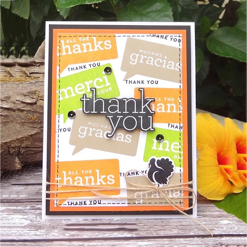 CH Thankful металлические Вырубные штампы и штампы DIY Скрапбукинг карты трафарет бумага ремесло ручной работы Альбом руководство-продавец