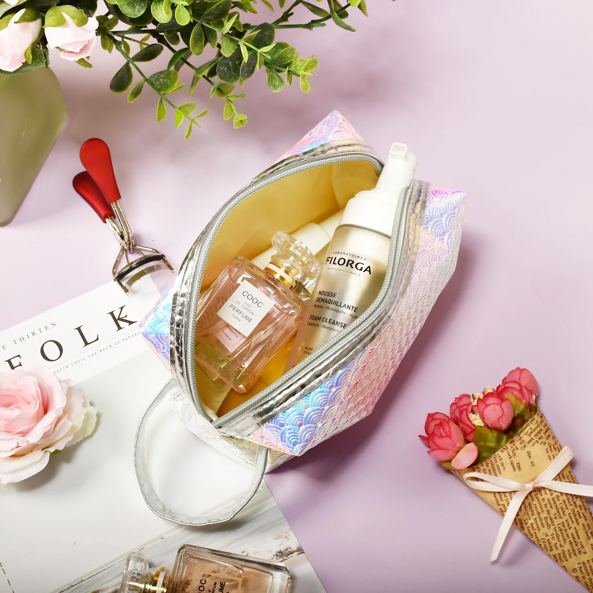 Косметичка BEAUTYBIGBANG 1 шт. водонепроницаемая косметичка с большой емкостью и