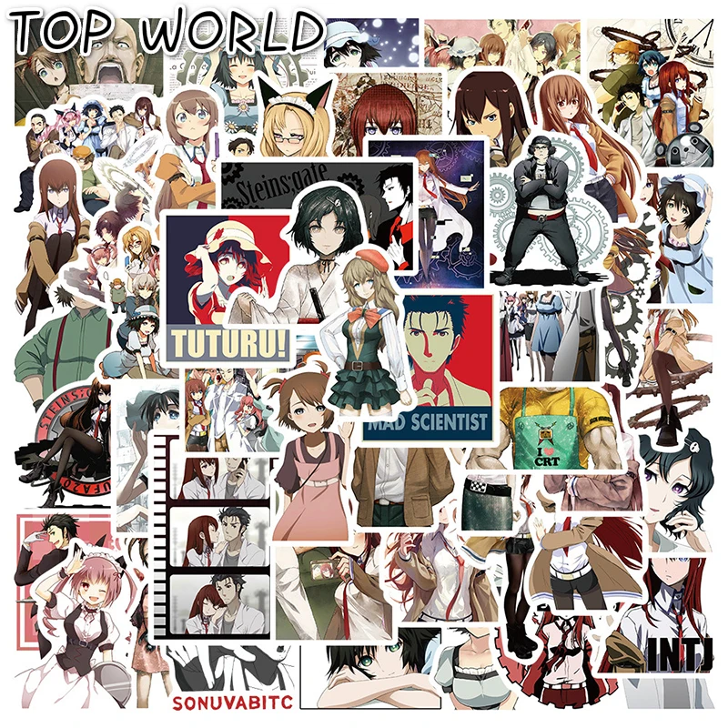 10/50 шт./набор Мультяшные аниме-наклейки на шлем скейтборд