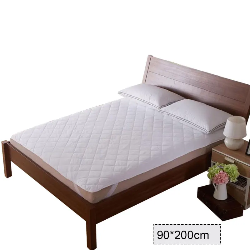 90cmx200cm Dropshipping Mattress Pad Cover Protective Fitted Sheet Mattress Cover Stretch up for Home Hotel P666 - Цвет: 90cmx200cm