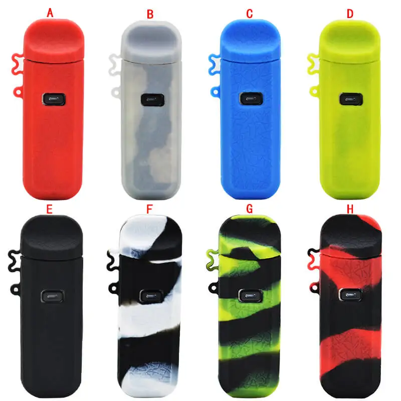

1Pcs Silicone Case Protective Cover Shield Wrap Sleeve Skin with Free Lanyard For smok nord 2
