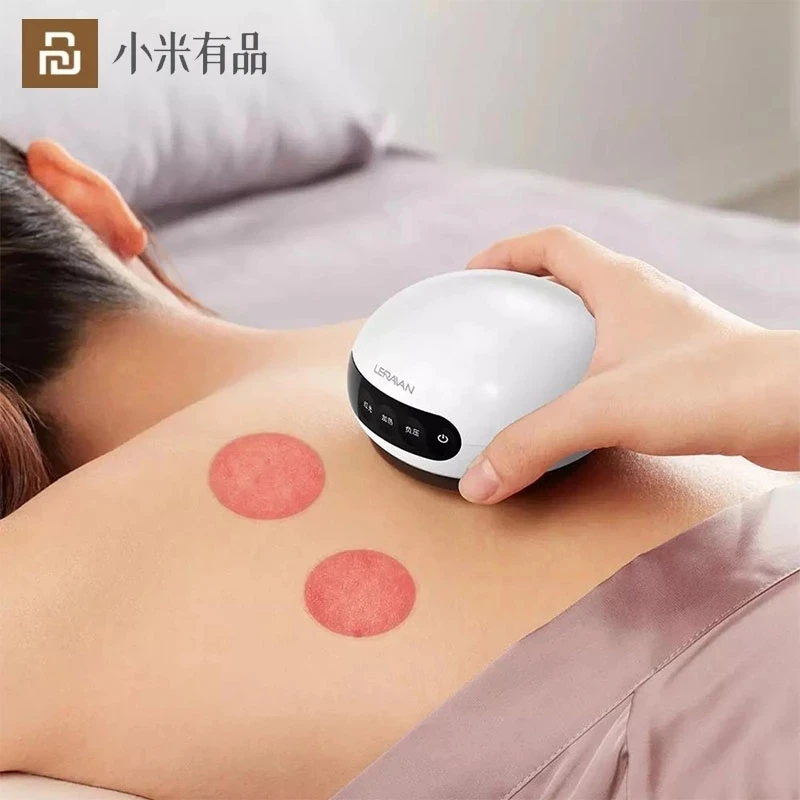 

Original LERAVAN Smart Mini Cupping Scraping Cordless Egg-Shaped Infrared Physiotherapy Magnetic Resonance Massager