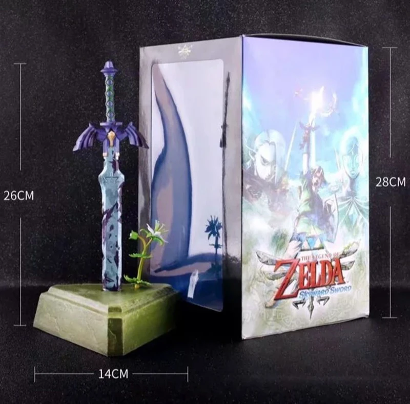 26 см в наличии Zelda небу меч ссылка мастер меча фигурку модель игрушки куклы для