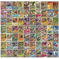 60 pcs pokemon no repeat mega shining cards game collection battle carte trading cards english version v max trainer kids toy