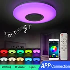 Современный RGB светодиодный потолочный светильник, домашнее освещение с APP bluetooth, музыкальная лампа для спальни, умный потолочный светильник с дистанционным управлением, приглушаемый светильник