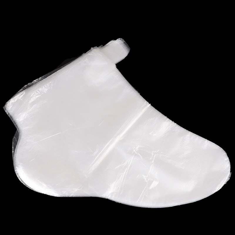 

100pcs Disposable Foot Cover Transparent Film Foot Cover For Pedicure Prevent Infection Remove Chapped Foot Covers New