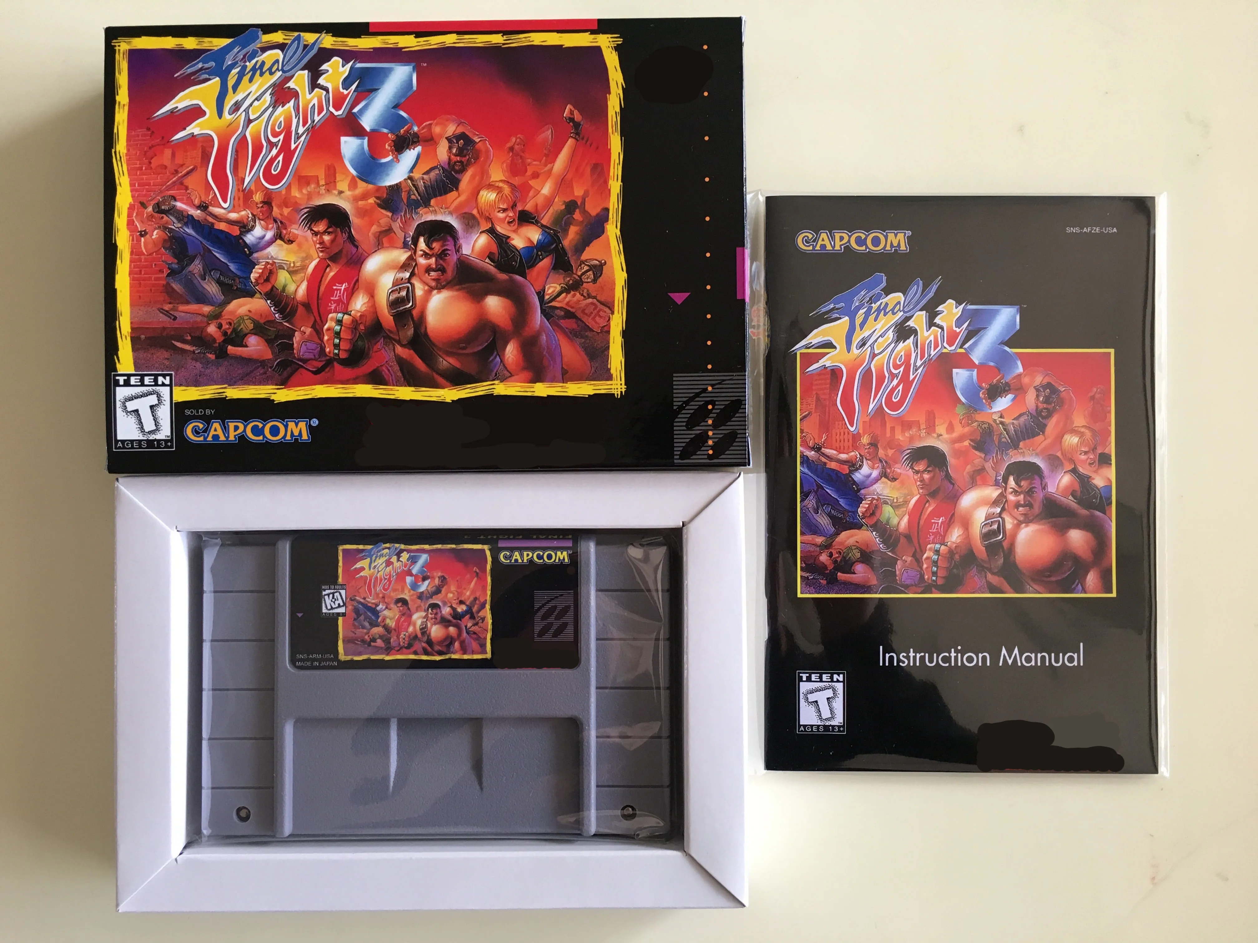 16 битные игры ** финальный бой 3 (версия для США! Коробка + инструкция