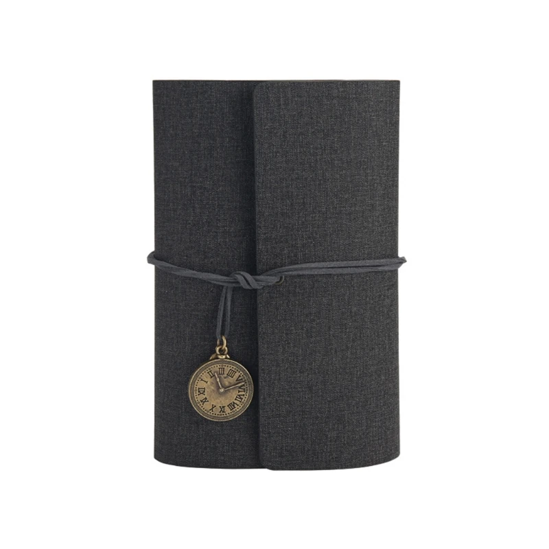 

Creative PU Leather Cover Loose-leaf Tri-fold Notebook A6 Travel Handbook for Dairy Travel Office A9LC